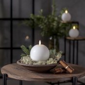flamme rustic blockljus