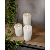 stora blockljus med timer