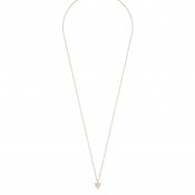 Sanne small heart neck 42 gold/clear