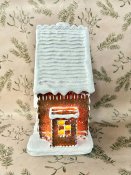 Pepparkakshus med belysning