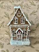 Pepparkakshus med belysning