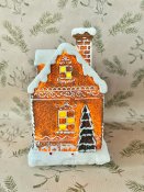 Pepparkakshus med belysning