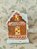 Pepparkakshus med belysning