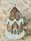 Pepparkakshus med belysning