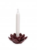ljusstake blomma keramik