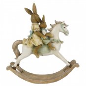 Kaniner på gunghäst