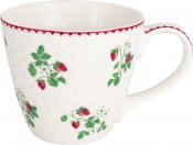 mugg berry white från greengate