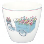 portia flowers white lattemugg från greengate