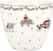 Royal christmas white lattemugg