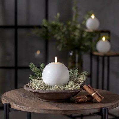 flamme rustic blockljus