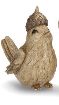 fågel med ekollonhatt