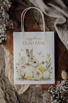 presentpåse, påsk, äggstra glas påsk