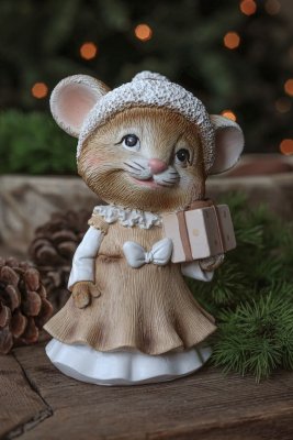 Majas Mrs Mouse juldekoration