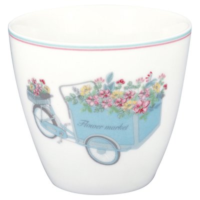 portia flowers white lattemugg från greengate